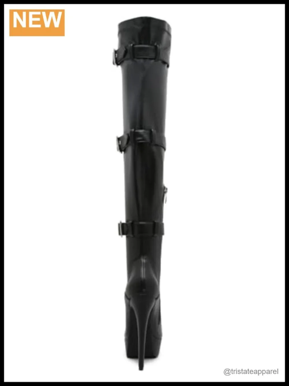 Women's Over the Knee Platform Boots High Heel PU Leather Stretch Zip